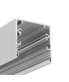 2m aluprofil PHIL53 C10 - Anodiseret, påbygning, LED skinne