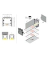 2m aluprofil PHIL53 C10 - Sort lakeret, påbygning, LED skinne