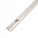 PVC hjørneprofil 15x15 til LED strip - 1 meter, hvid, inkl. mælkehvidt cover