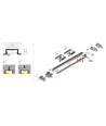 1m aluprofil BEGTIN12 J/S - Anodiseret, indbygget, LED skinne