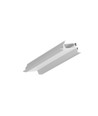 1m aluprofil DIAGONAL14 F/TY - Anodiseret, indbygget, LED skinne