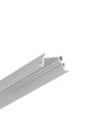 2m aluprofil DIAGONAL14 F/TY - Anodiseret, indbygget, LED skinne