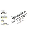 2m aluprofil GROOVE10 BC/UX - Hvid lakeret, indbygget, LED skinne