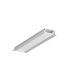 2m aluprofil GROOVE14 EE7F/TY - Anodiseret, indbygget, LED skinne