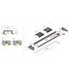 2m aluprofil GROOVE14.V2 BC3/Y - Hvid lakeret, indbygget, LED skinne