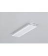 2m aluprofil GROOVE14.V2 BC3/Y - Hvid lakeret, indbygget, LED skinne
