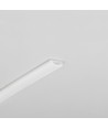 2m aluprofil SLASH8 - Mælkehvidt, indbygget, LED skinne
