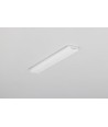 1m aluprofil SLASH8 - Mælkehvidt, indbygget, LED skinne