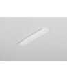 2m aluprofil SLASH8 - Mælkehvidt, indbygget, LED skinne