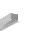 2m aluprofil LINEA-IN20 EE7F/U7 - Ubehandlet aluminium, indbygget, LED skinne