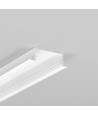 2m aluprofil VARIO30-06 ACDE-9/U9 - Hvid lakeret, indbygget, LED skinne
