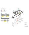 2m aluprofil VARIO30-06 ACDE-9/U9 - Hvid lakeret, indbygget, LED skinne