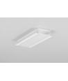 2m aluprofil VARIO30-06 ACDE-9/U9 - Hvid lakeret, indbygget, LED skinne
