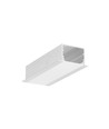 1m aluprofil VARIO30-07 ACDE-9/U9 - Ubehandlet aluminium, indbygget, LED skinne
