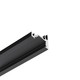 1m aluprofil CORNER10 BC/UX - Sort anodiseret, hjørne, LED skinne