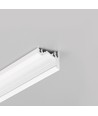 1m aluprofil CORNER10 BC/UX - Hvid lakeret, hjørne, LED skinne