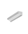 1m aluprofil CORNER10 BC/UX - Ubehandlet aluminium, hjørne, LED skinne