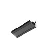 2m aluprofil CORNER10 BC/UX - Sort anodiseret, hjørne, LED skinne