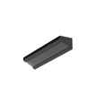 2m aluprofil CORNER10 BC/UX - Sort anodiseret, hjørne, LED skinne
