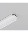 1m aluprofil CORNER10.V2 A1C/U1 - Hvid lakeret, hjørne, LED skinne