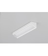 1m aluprofil CORNER10.V2 A1C/U1 - Hvid lakeret, hjørne, LED skinne