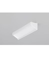 2m aluprofil CORNER12.V2 EF/U - Hvid lakeret, hjørne, LED skinne