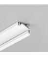 1m aluprofil CORNER14 EE7F/TY - Hvid lakeret, hjørne, LED skinne