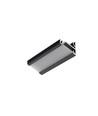 2m aluprofil CORNER14 EE7F/TY - Sort anodiseret, hjørne, LED skinne