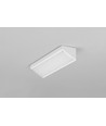 2m aluprofil CORNER16.V2 AC-6/TY - Hvid lakeret, hjørne, LED skinne