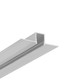 2m aluprofil HIDE10 C4 - Ubehandlet aluminium, indspartling, LED skinne