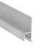 2m aluprofil OMNI10 AC2 - Ubehandlet aluminium, indspartling, LED skinne