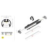 1m aluprofil PEN12 CJ - Hvid lakeret