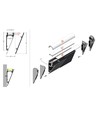2m aluprofil WALLE12 BCD - Hvid lakeret