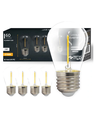 5 stk 1W LED pære - ST14, COB filament, E27