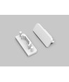 1 stk. Endestykke SURFACE14 GEN2 - Hvid