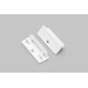 1 stk. Endestykke WIDE24 - Med hul, hvid