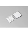 1 stk. Endestykke LINEA20 - Hvid