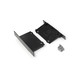 1 stk. Endestykke PHIL RECESSED - Sort