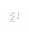 1 stk. Holder PEN8 -  ring, krom