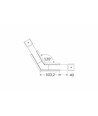 Profilsamler VARIO30-07 120DEG - Sort anodiseret
