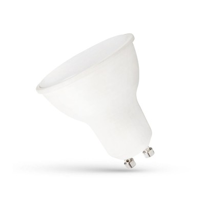6W LED spot - Mælkehvid front, dæmpbar, 230V, GU10 - Dæmpbar : Dæmpbar, Kulør : Kold