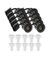 10 stk. LEDlife indbygningsspot Inno88 Udendørs - Inkl. 6W GU10, Sort, IP44, godkendt i isolering