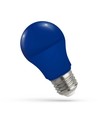 E27 4,9W Blå LED pære - A50, Matteret