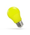 E27 4,9W Gul LED pære - A50, Matteret