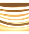 5m 7,5W/m AnyCut Neon Flex 10x10 Varm hvid LED strip - 12V DC, Ingen klippeafstand