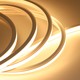 5m AnyCut Neon Flex 10x10 Varm hvid LED strip - 7,5W/m, 12V, Ingen klippeafstand