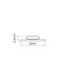 5m 9,6W/m LED strip - 12V DC, 11000K, Ekstra kold, 120 LED pr. meter