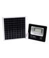 60W solcelle LED projektør - 1650lm, IP65, 4000K, sort, inkl. solpanel og fjernbetjening