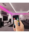 WiFi LED controller med fjernbetjening, 12V/24V - Smart Life, Google Home, CCT/RGB, 72-144W