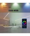 WiFi LED controller med fjernbetjening, 12V/24V - Smart Life, Google Home, CCT/RGB, 72-144W